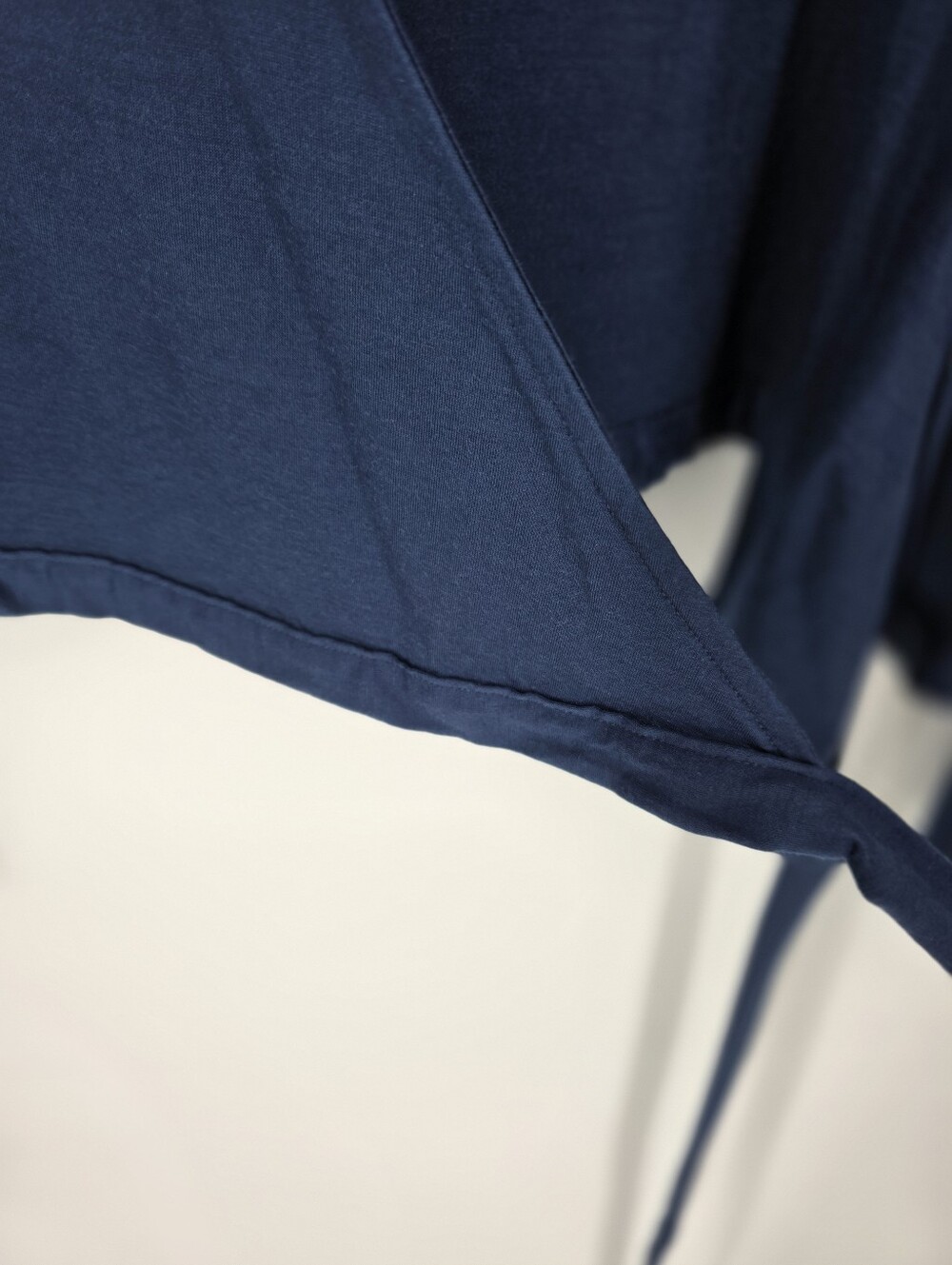 Wool& Merino Blend Blue Wrap Top, Sz M - Picture 5 of 11